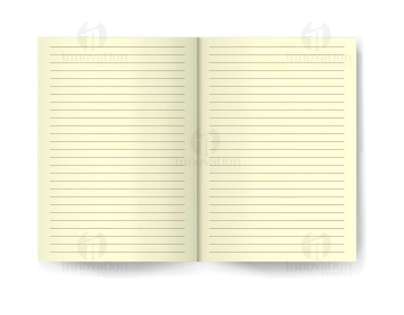 Caderneta Moleskine com pauta na cor preta, com elástico para fechamento e fita marcadora vermelha. Páginas em papel pautado e capa em material resistente.