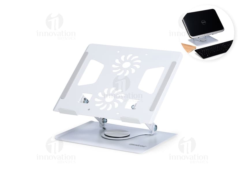 Suporte 360° Pro mostrando suas múltiplas posições de ajuste.