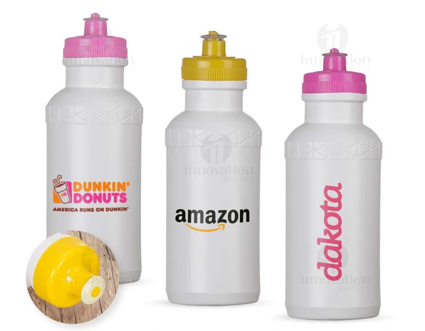 Squeeze Plástico 500ml em cores variadas.