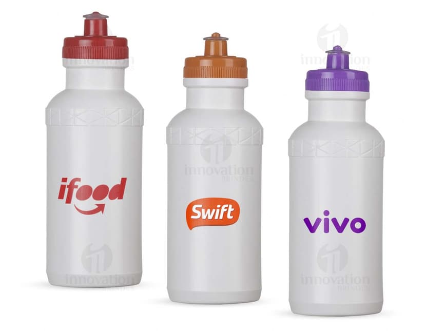 Squeeze Plástico 500ml em cores variadas.