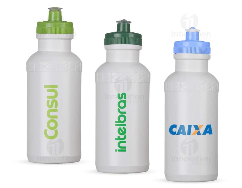 Squeeze Plástico 500ml em cores variadas.
