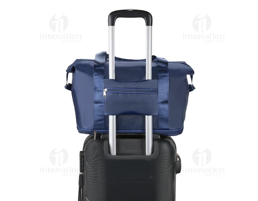 Bolsa expansível e dobrável de 25 litros.