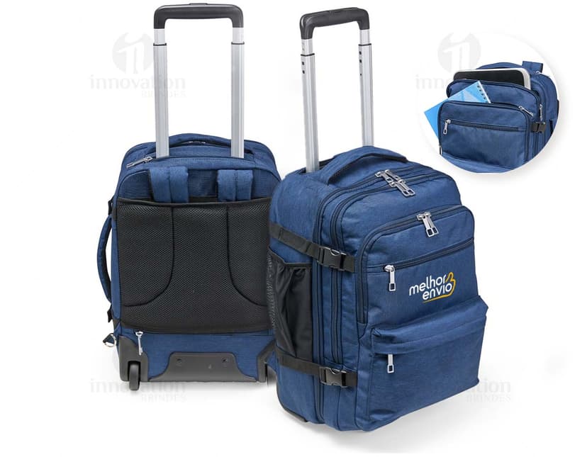 Mochila Poliéster 17 Litros em cor cinza, ideal para transportar objetos e pertences com espaço interno amplo e alças acolchoadas para maior conforto ao carregar.
