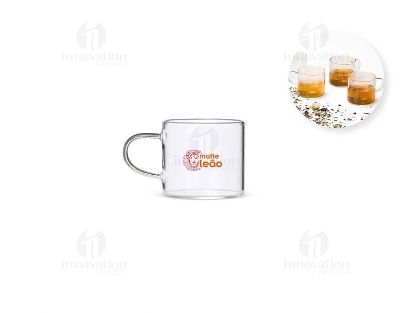 Kit Xícaras de Vidro 6 Peças são xícaras de vidro transparente, ideais para servir chás, cafés e outras bebidas quentes. As xícaras possuem um design elegante e moderno, sendo perfeitas para uso em casa ou em eventos.