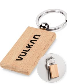 STEWIE Chaveiro retangular em madeira de faia