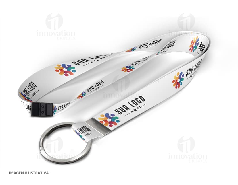 Cordão para crachá com trava 85cm x 2cm, ideal para facilitar a identificação no seu ambiente de trabalho. Confeccionado com material resistente e design moderno, garante segurança e praticidade. Adquira já o seu e destaque-se!