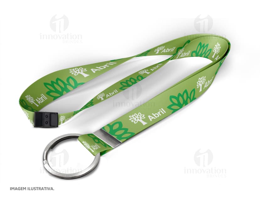 Cordão para crachá com trava 85cm x 1,5cm - Mantenha seu crachá sempre seguro e próximo de você com este cordão moderno e prático. Perfeito para uso em ambientes corporativos e eventos. Com design elegante e resistente, garante a segurança do seu crachá com estilo. Adquira já o seu!