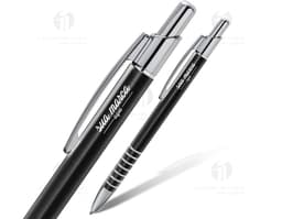 Caneta de metal premium para escrita suave e elegante. Ideal para uso no escritório, assinatura de documentos e estudos.