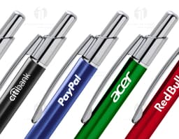Caneta de metal premium para escrita suave e elegante. Ideal para uso no escritório, assinaturas e trabalhos escolares.