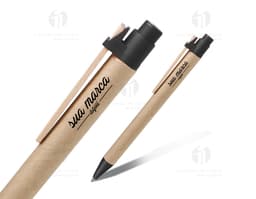Caneta Ecológica - 01: Ideal para quem busca praticidade e sustentabilidade. Feita de materiais reciclados, essa caneta é