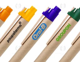 Caneta Ecológica - 01: Ideal para quem busca praticidade e sustentabilidade! Feita de material ecológico, essa caneta possui