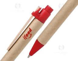 Caneta ecológica feita de material sustentável, perfeita para o seu negócio! Com design único, ideal para escrever em papel e