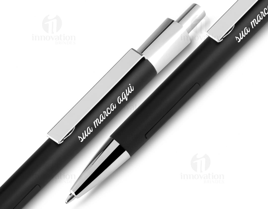 Caneta de metal de alta qualidade, perfeita para uso no escritório, em casa ou na escola. Feita com materiais duráveis e