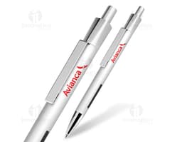 Caneta de metal para escrita fina e precisa. Ideal para uso no escritório, na escola ou em reuniões de negócios. Feita com