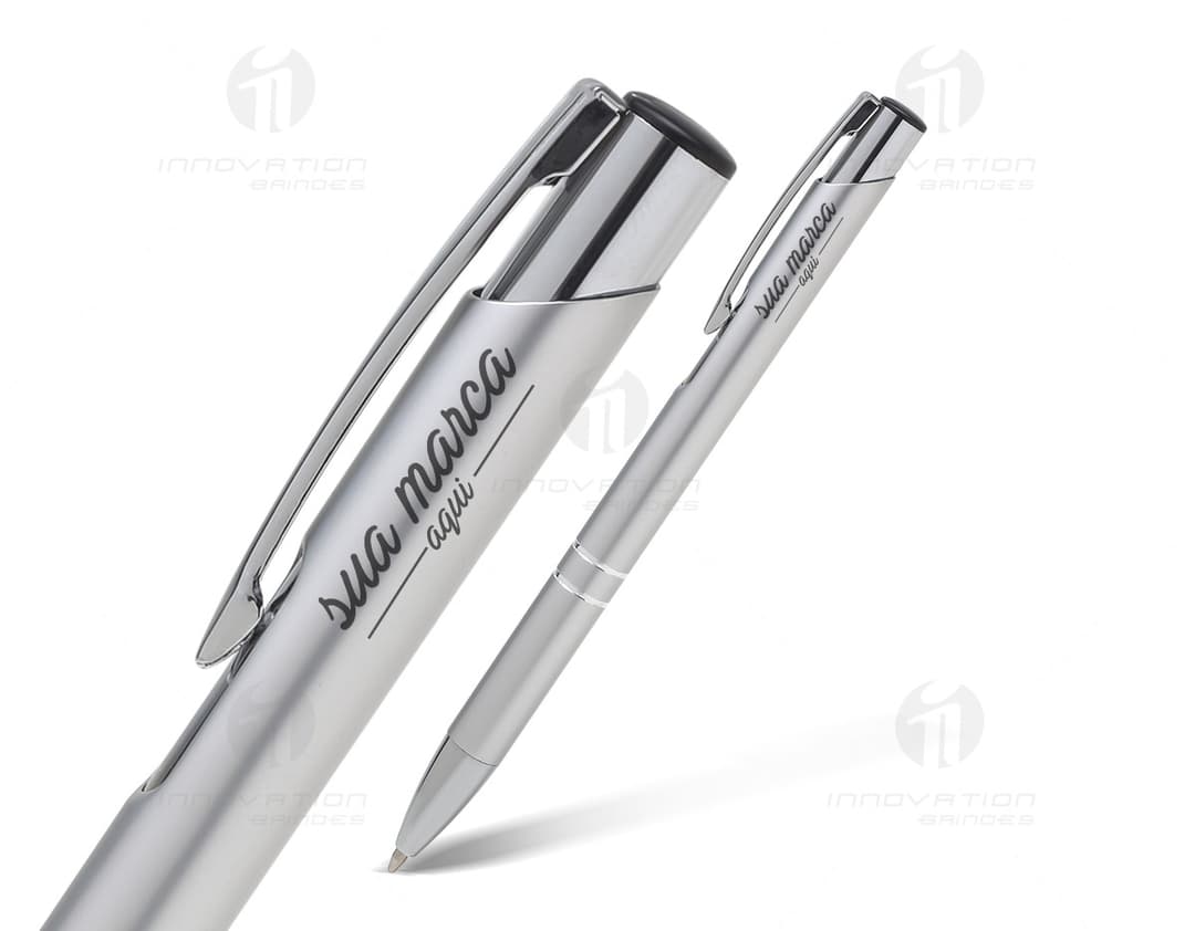 Caneta de metal - 65, ideal para assinaturas e escrita em documentos. Garanta qualidade e durabilidade para seu escritório ou
