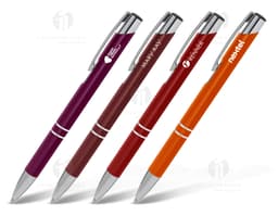 Caneta de metal 65: ideal para escrita empresarial e escolar. Com acabamento cromado, tinta de alta qualidade e design