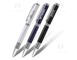 Caneta de metal premium para escrita precisa e elegante. Ideal para uso no escritório, estudos ou assinaturas importantes.