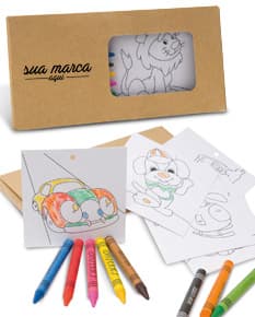 Kit para Pintar: Envelope, Caixa de Lápis e Papel Colorido para Presentear e Decorar com Estilo. Ideal para Negócios e Escritório. Compre Já!