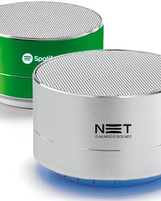 Caixa de som moderna em aluminum com design sleek e brilhante. Perfeita para seu desktop, oferecendo qualidade de som superior. Com tecnologia de última geração e acabamento cromado, esta caixa de som possui reflexos incríveis. Adquira já a sua!