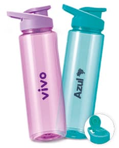 GARRAFA PLÁSTICA 800ML