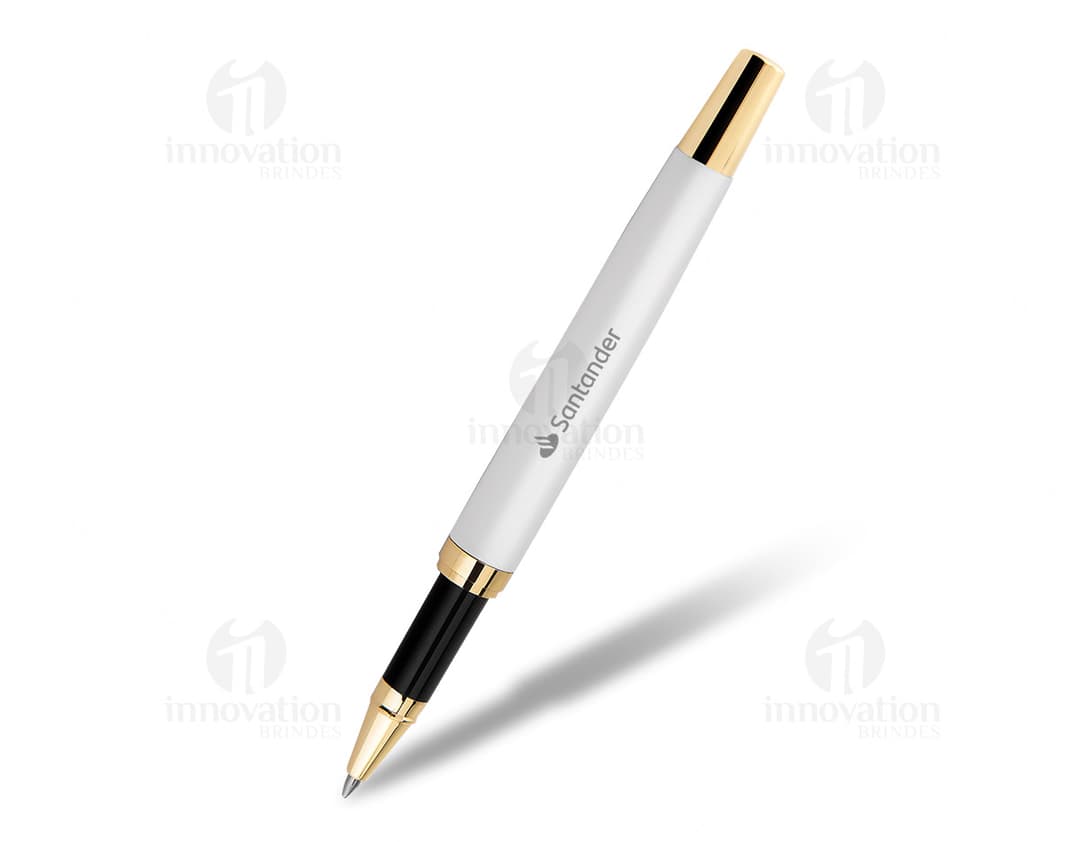 Caneta Roller em Metal de Alta Qualidade para Escrita Suave e Precisa. Ideal para uso no escritório, estudos ou negócios.