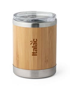 Copo de Bambu 350ml - Ideal para conservar suas bebidas favoritas. Container sustentável feito de metal e bambu. Armazene